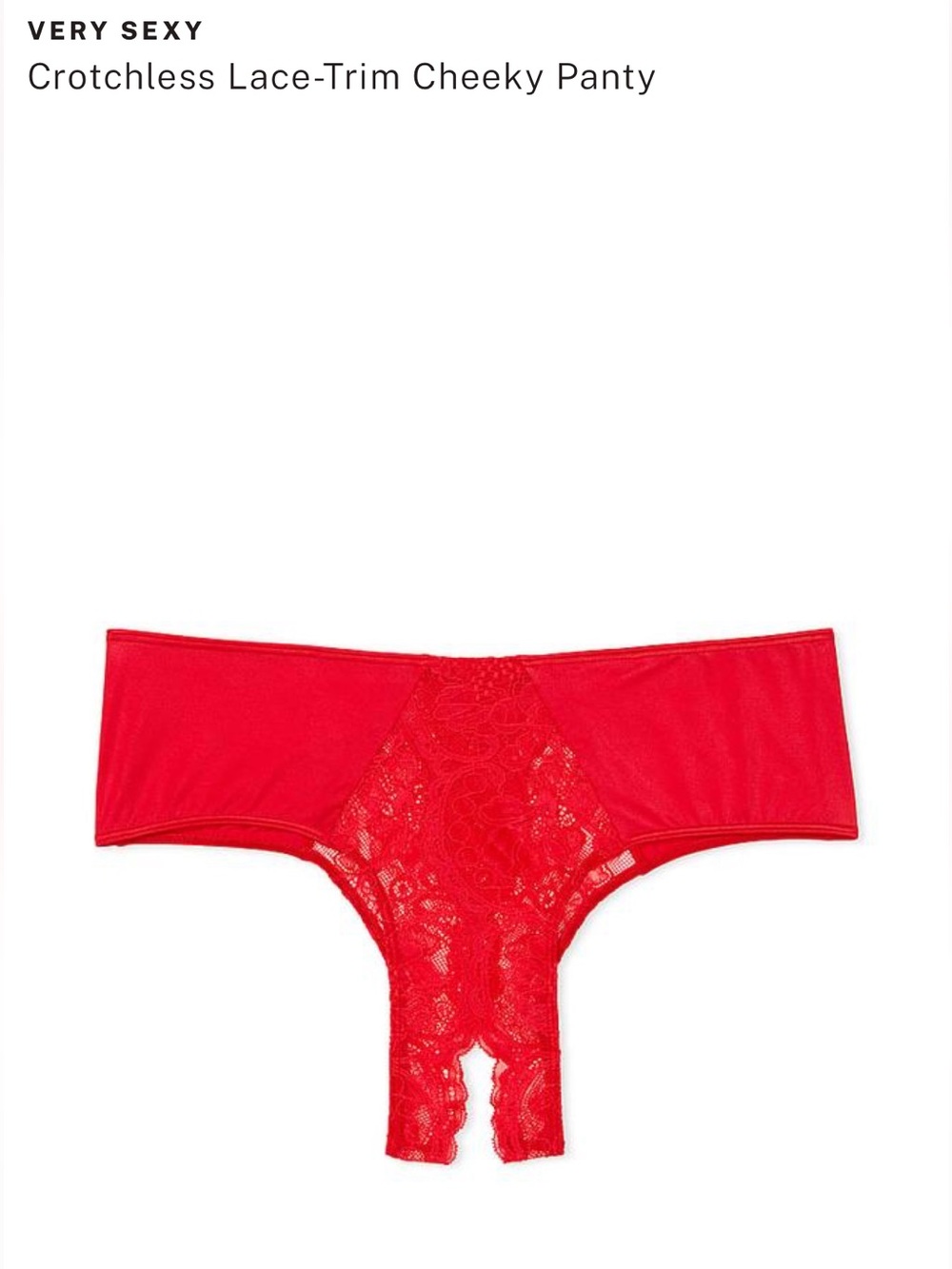 Victoria's Secret Scarlet Lace Bikini Brief